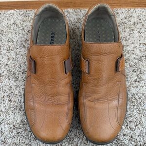 Sebago Men's Baja Tan Leather Strap Slip On Loafer 893179 Size 11 Mens